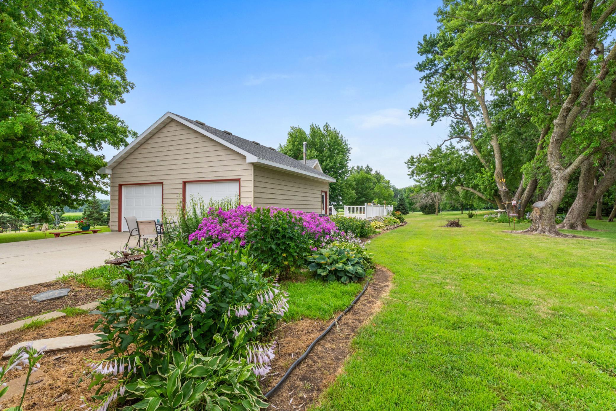 Back Yard & Attached Garage