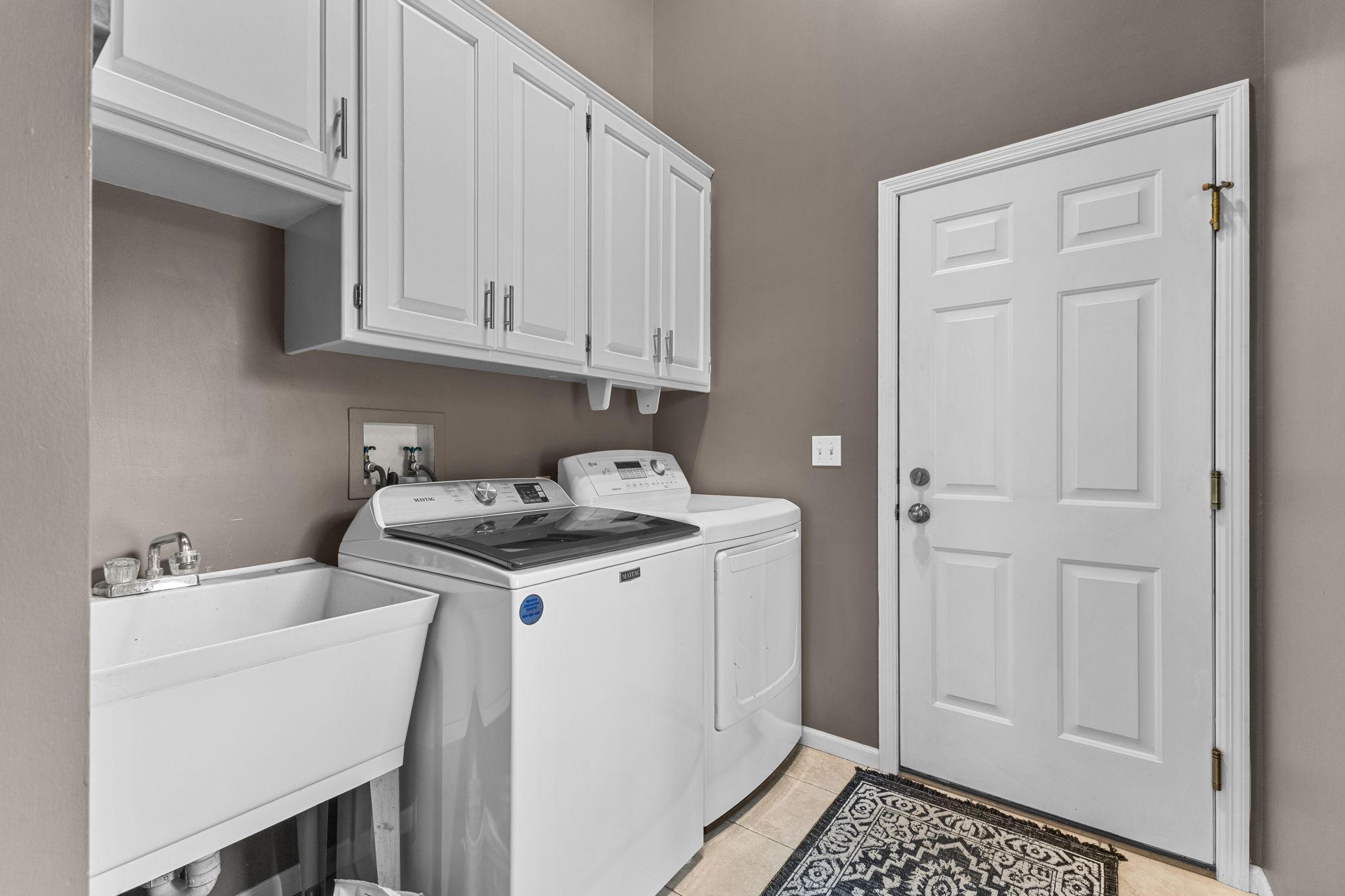 The convenient main-level laundry helps simplify busy days. Easy access to the garage.