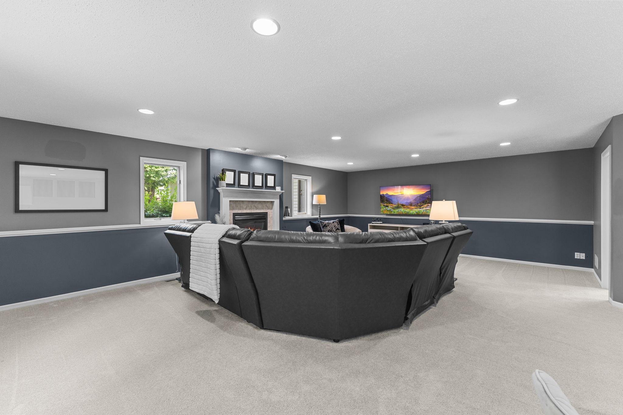 Whether it's football Sundays or movie marathons, this space was made for making memories.
