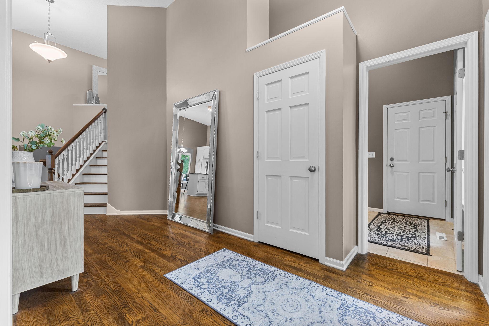 Beautiful hardwood floors lead you throughout the heart of the home.