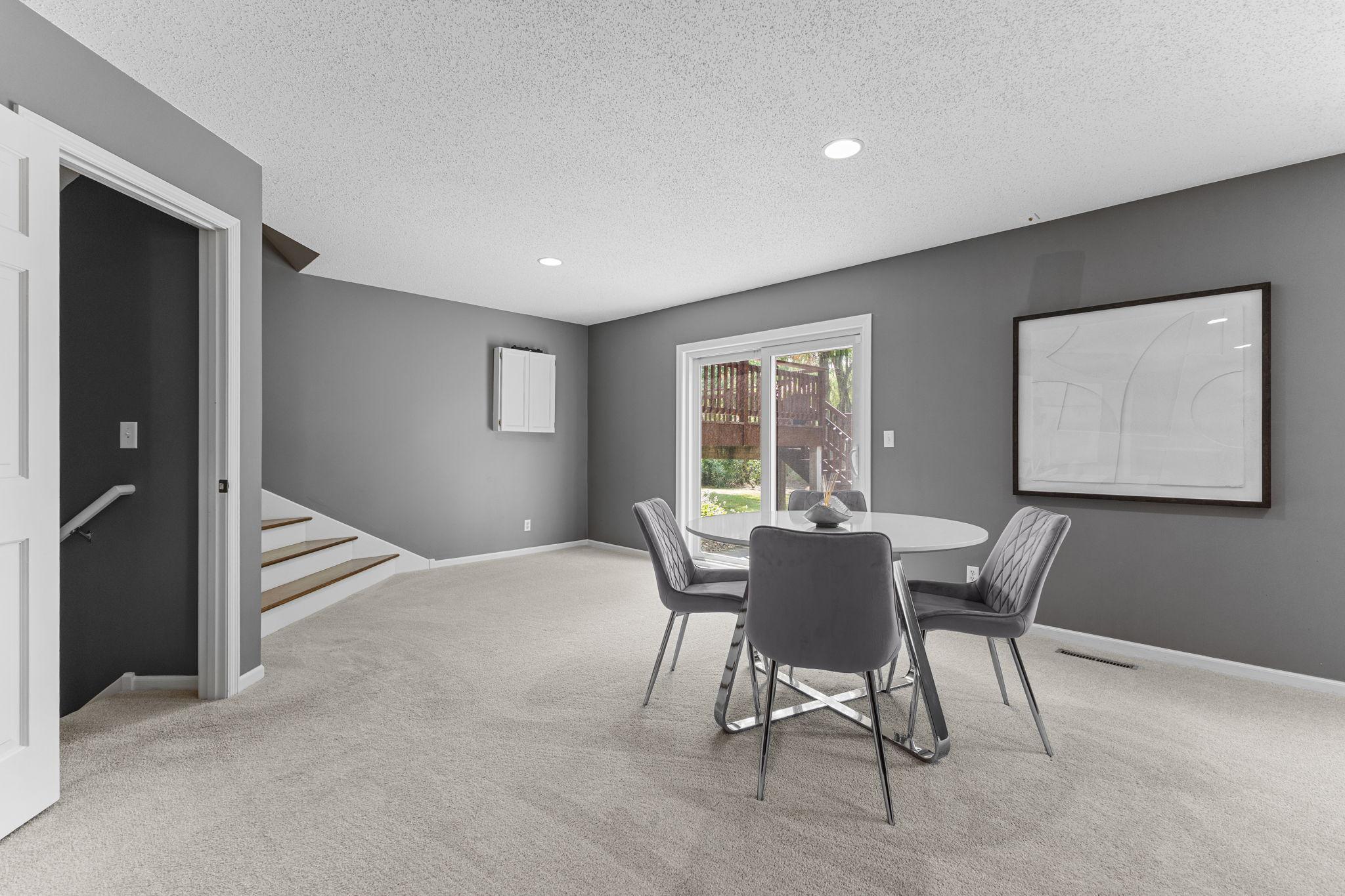 Walkout access makes indoor and outdoor entertaining feel seamless.