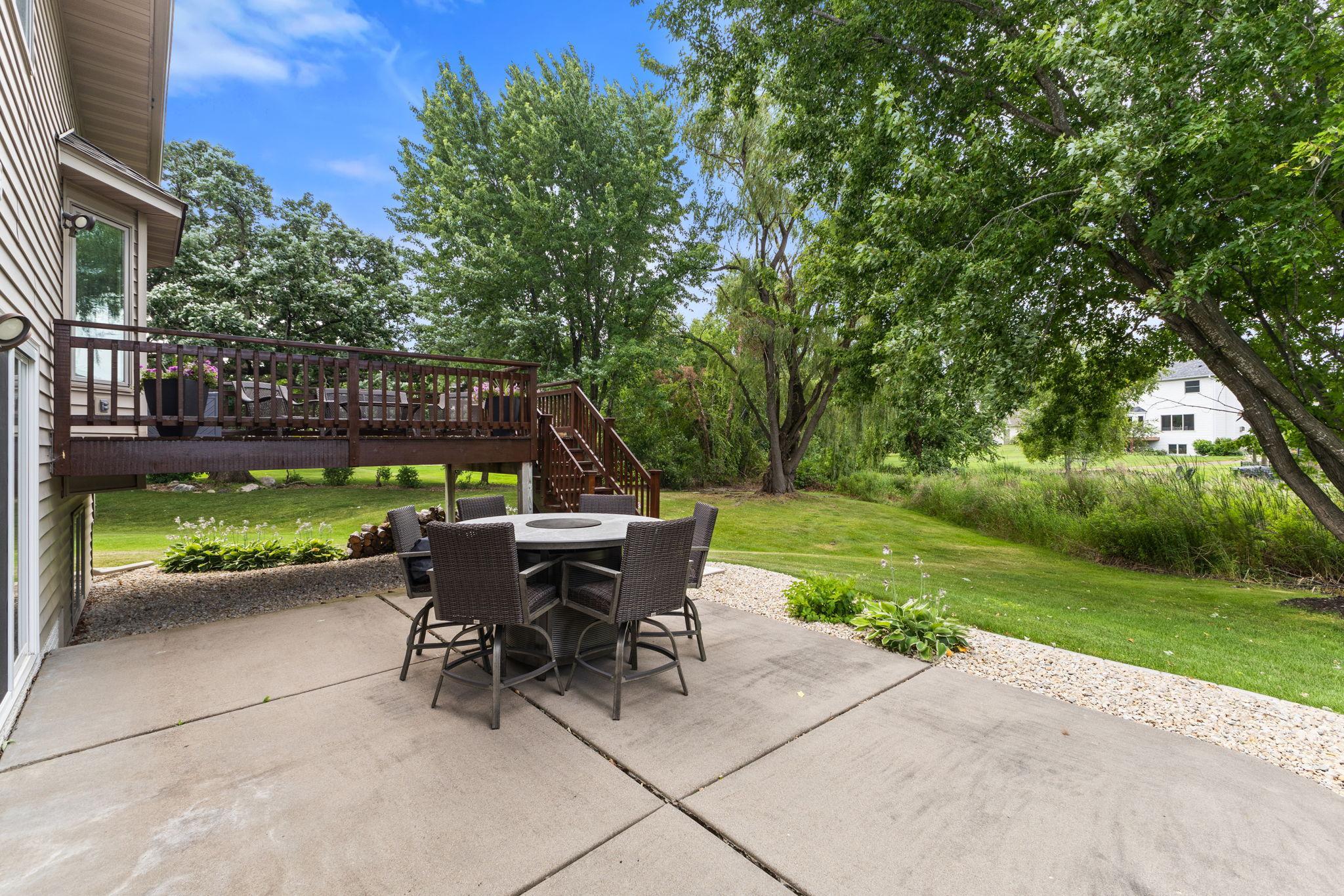 Enjoy calm evenings spent grilling, dining outdoors, and enjoying the peaceful backyard views.