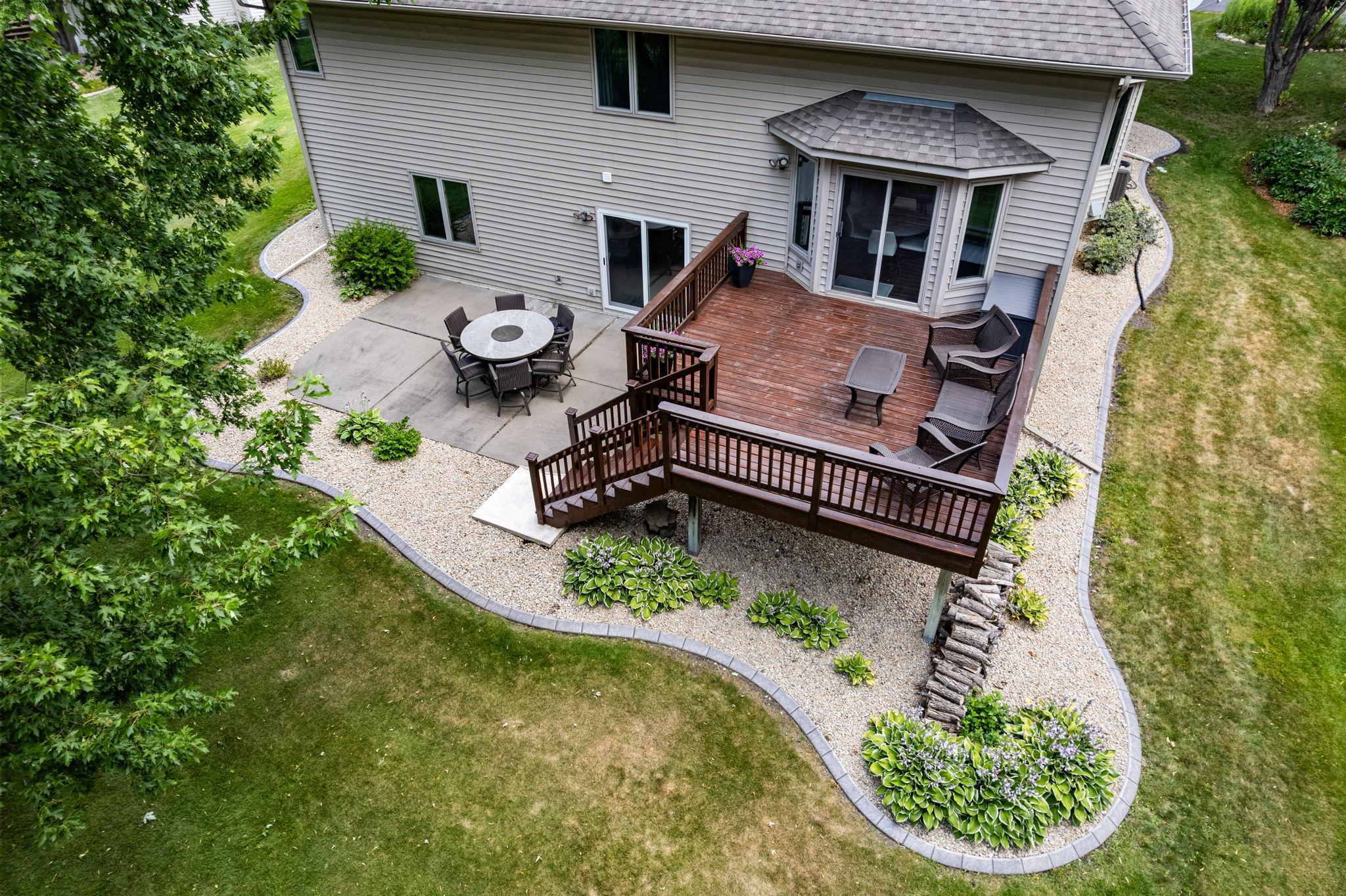 Outdoor living at its best with multiple spaces to relax and entertain.