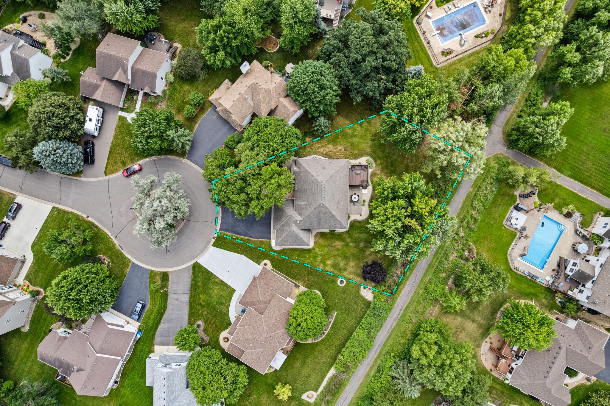 Located on a quiet cul-de-sac with an expansive homesite.