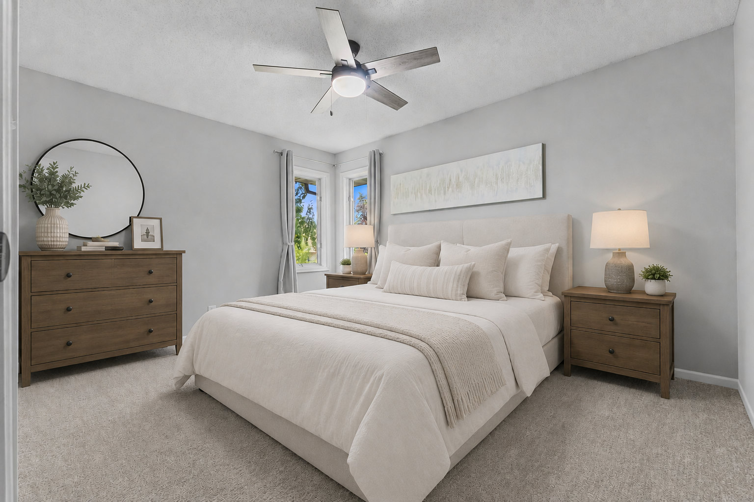 Virtually staged to help you imagine your own peaceful retreat.