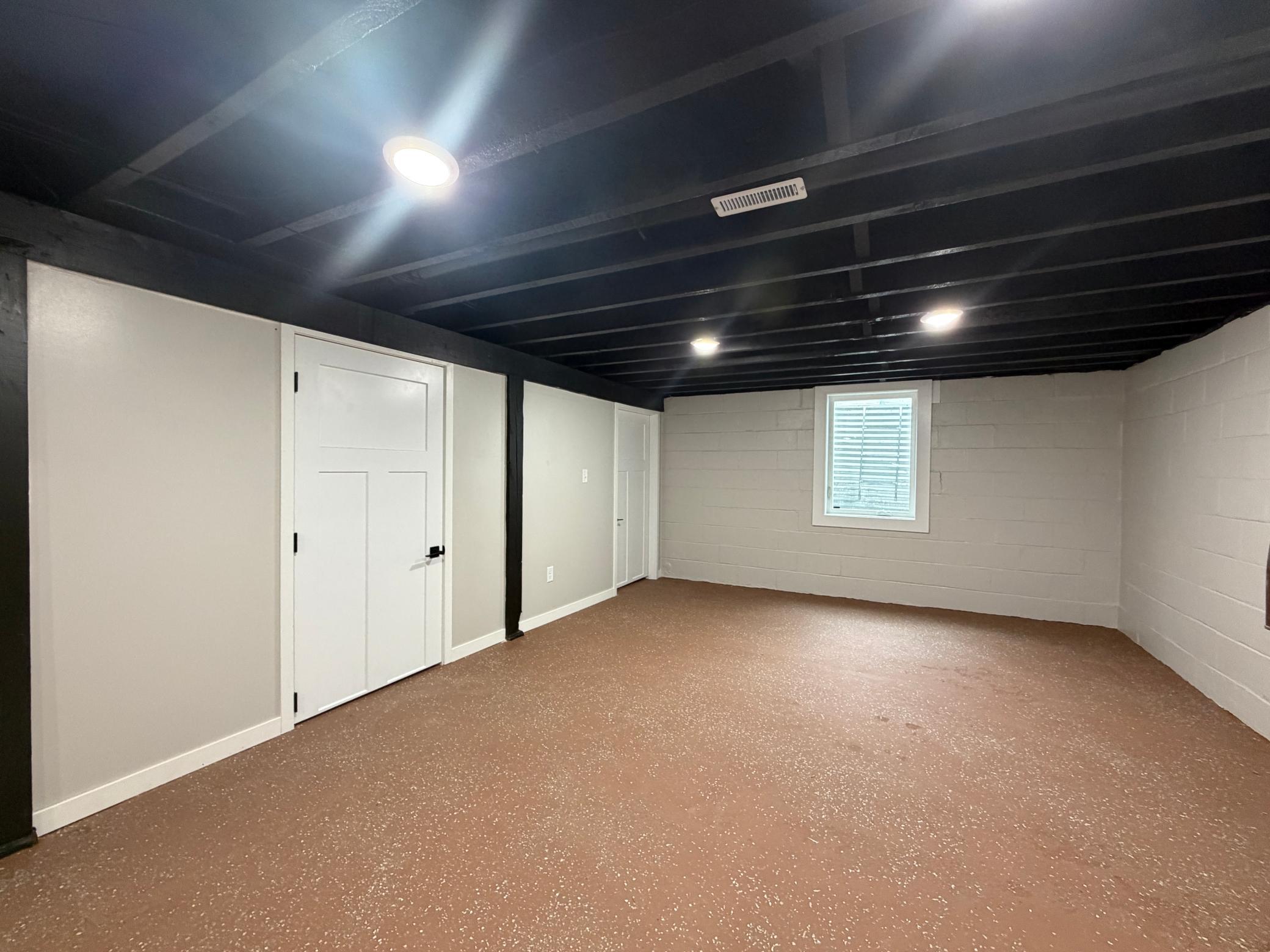 Family Room in Basement