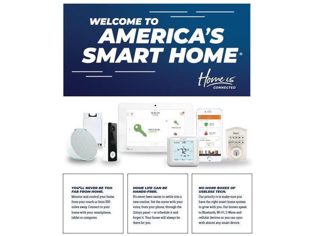 Your new home is connected, with a Smart Home technology, is sure to enhance the ways you experience your new home!