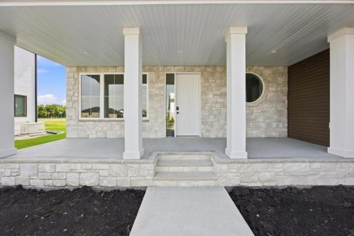 Covered Front Porch - Previous Model