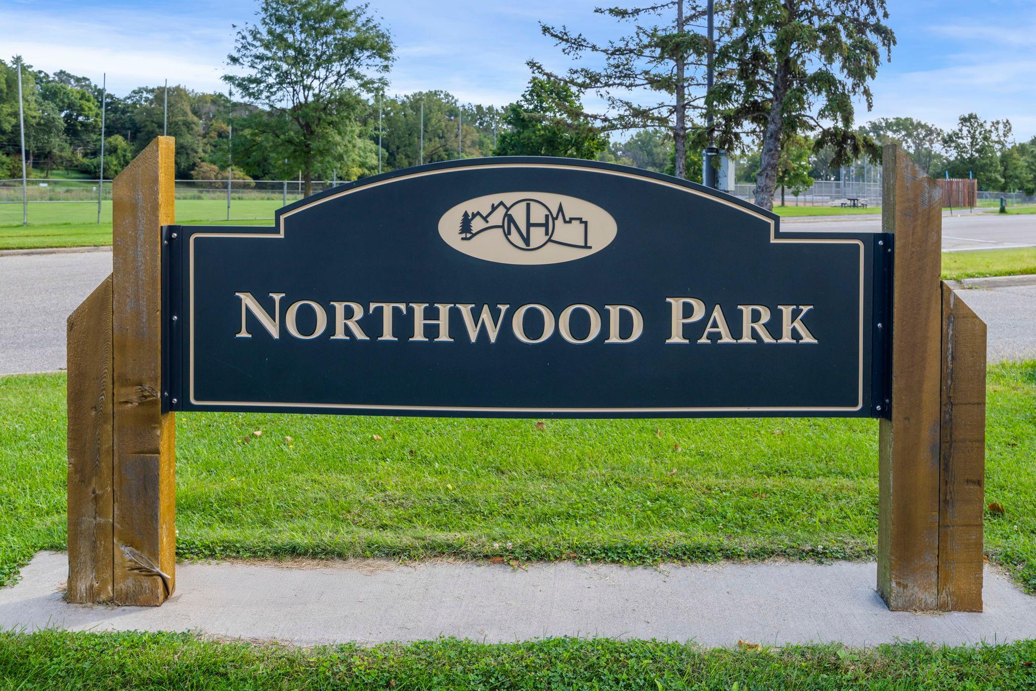 Just down the hill is the 65-acre Northwood Park