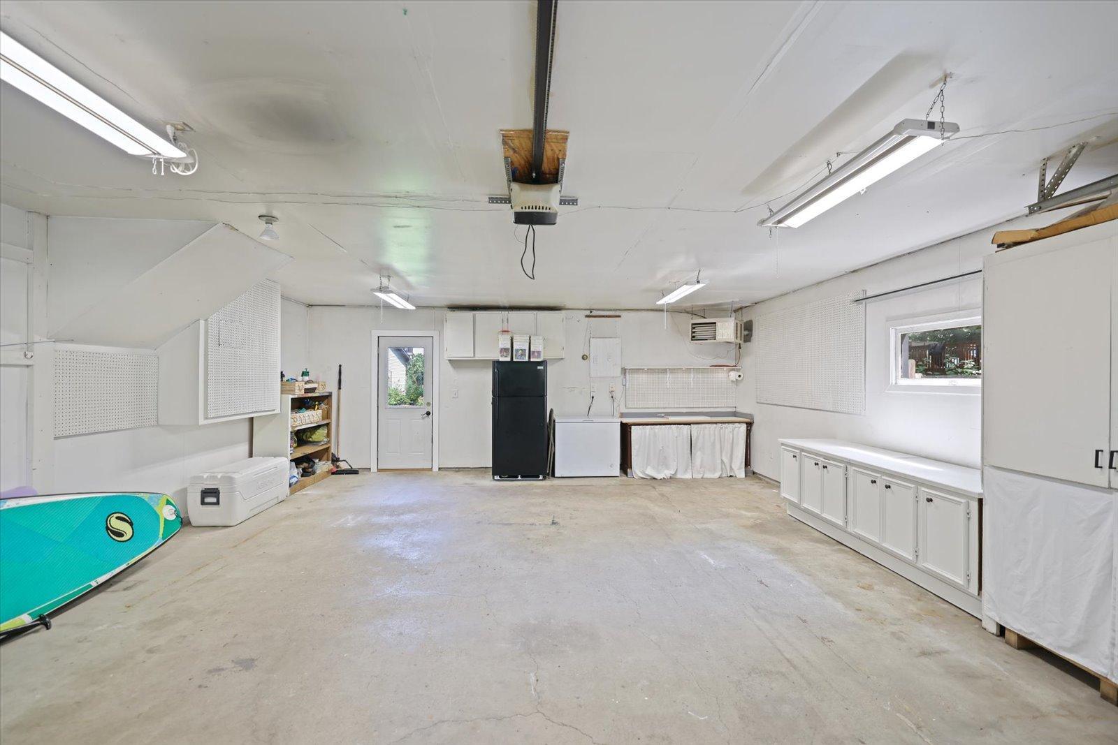 Plenty of storage in the attached garage