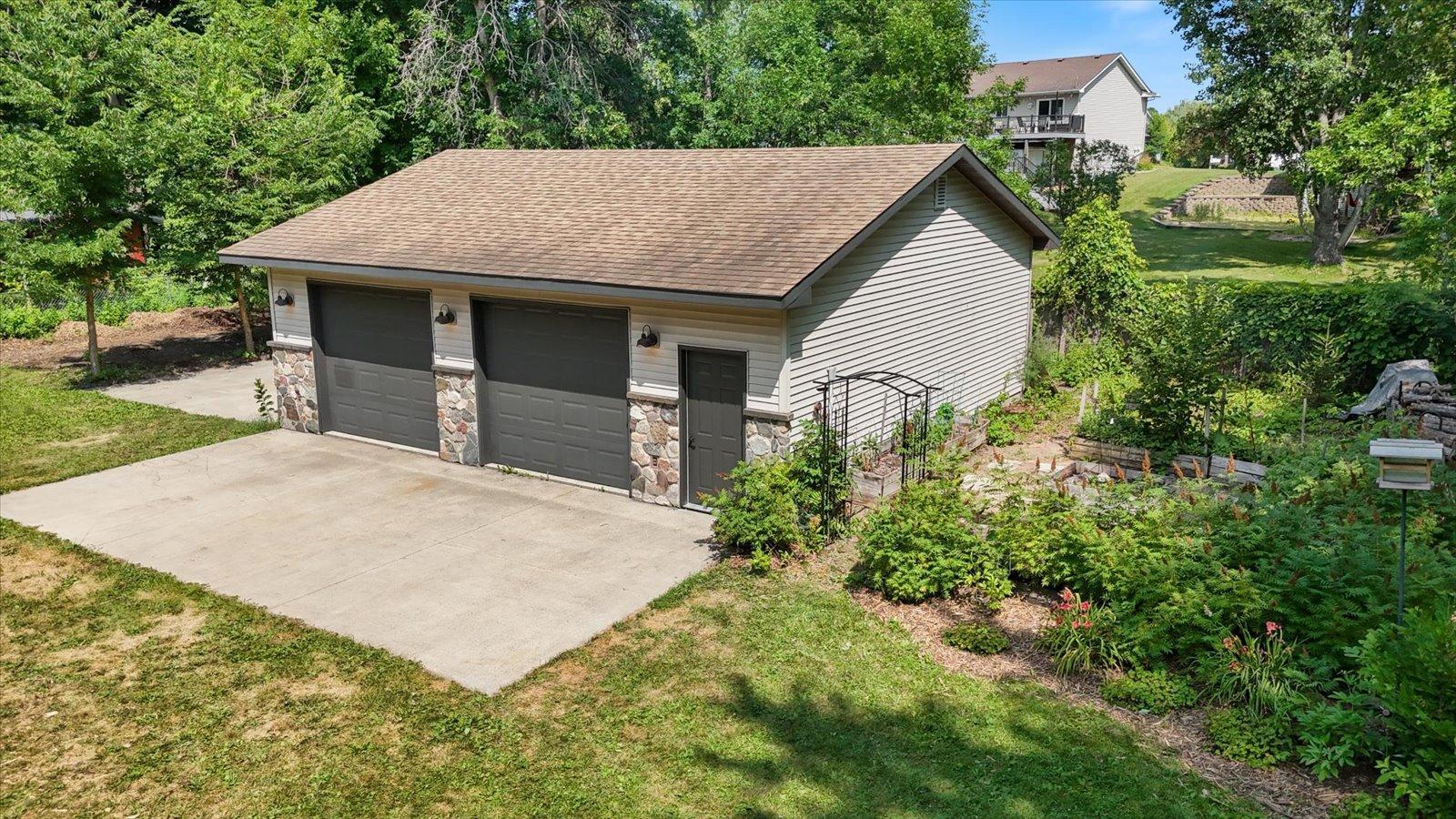 Detached Garage with cement slab