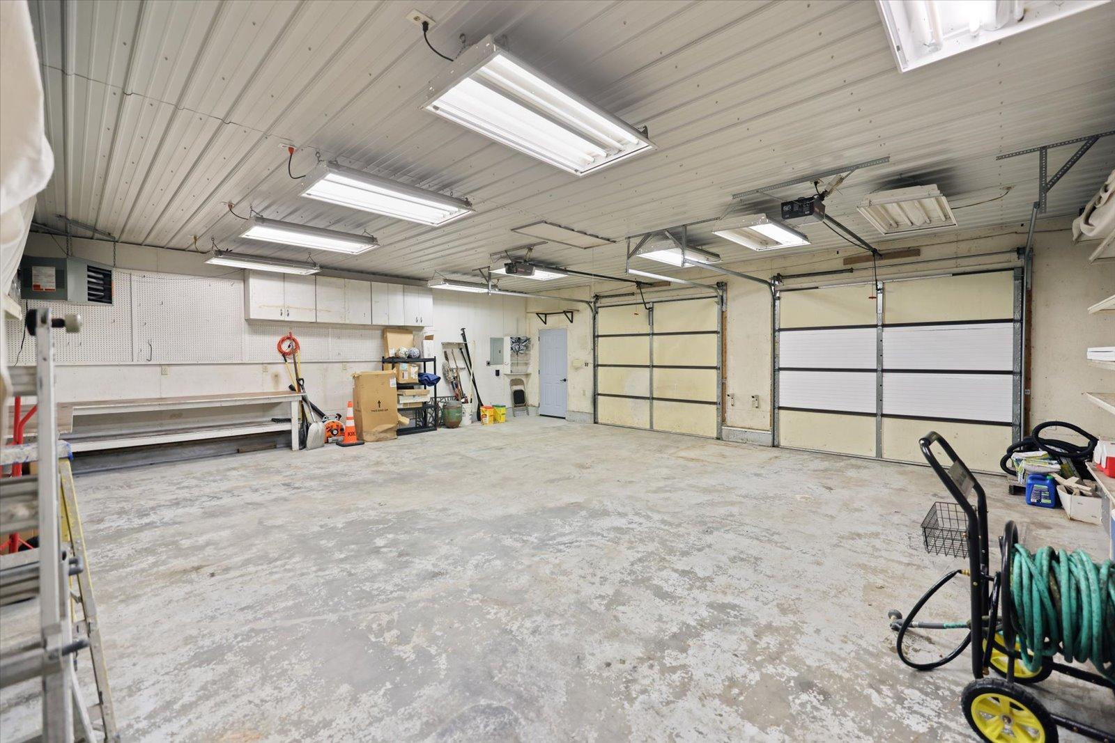 Detached Garage 9' x 8' garage doors