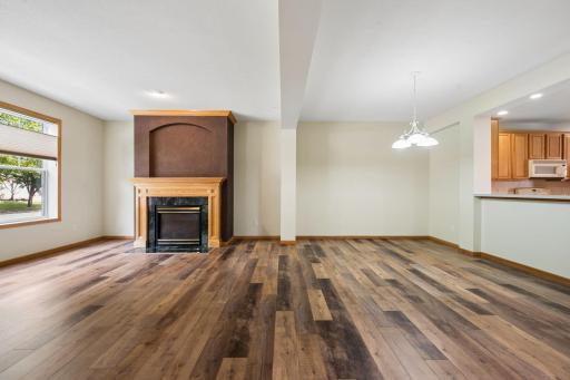 Living Room Has A Gas Fireplace.... Custom Blinds