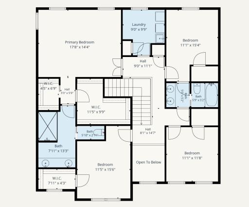 Upper Level Floor Plan | 10708 29th