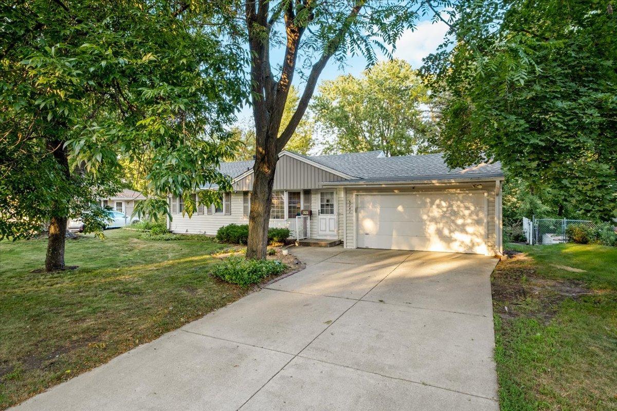 Nice Concrete Driveway and Attached 2 Car Garage