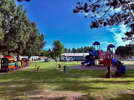 Campground playground close by for kids or grands