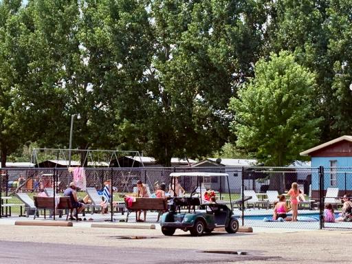 The pool is the hot spot on hot summer days
