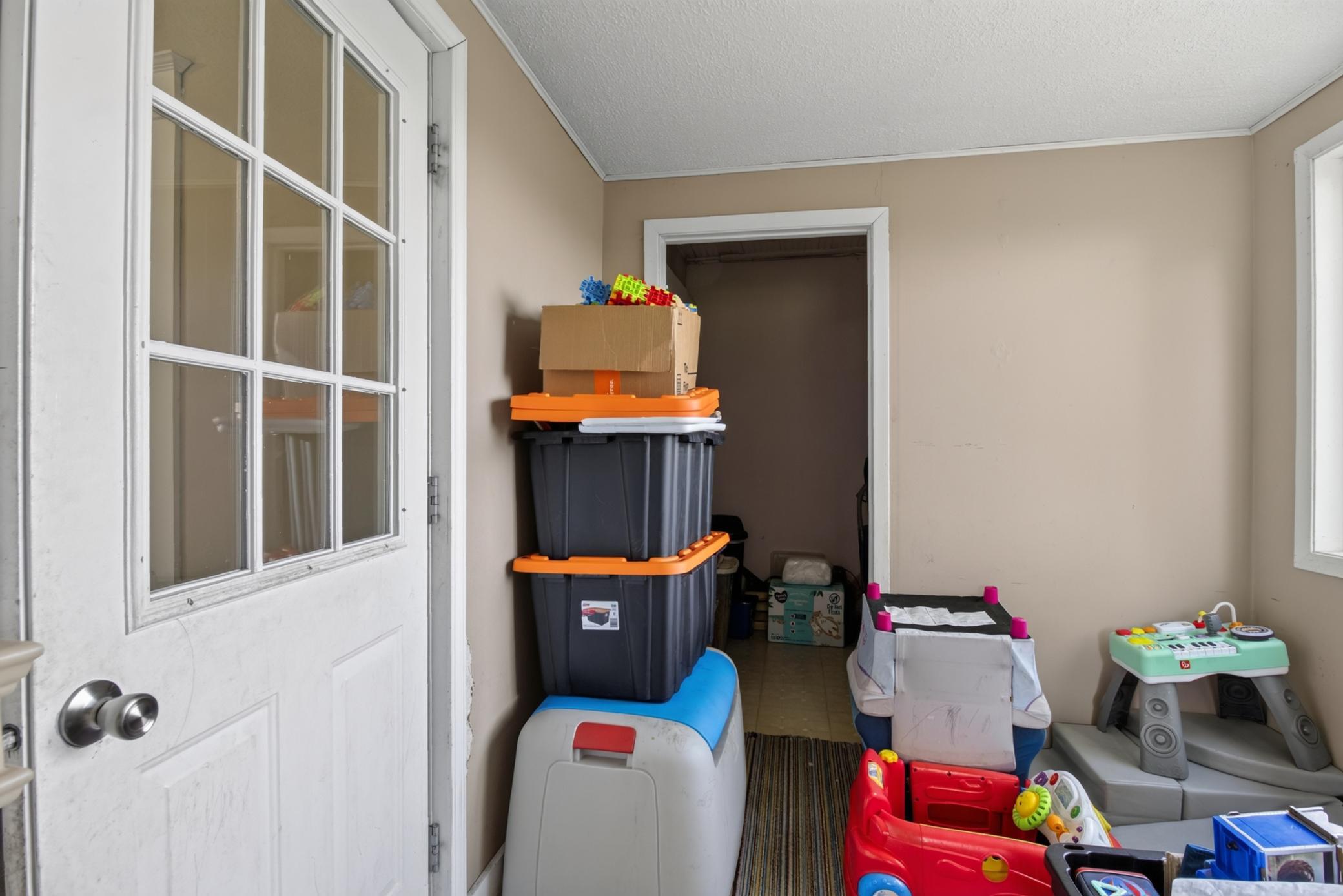 Attached storage room