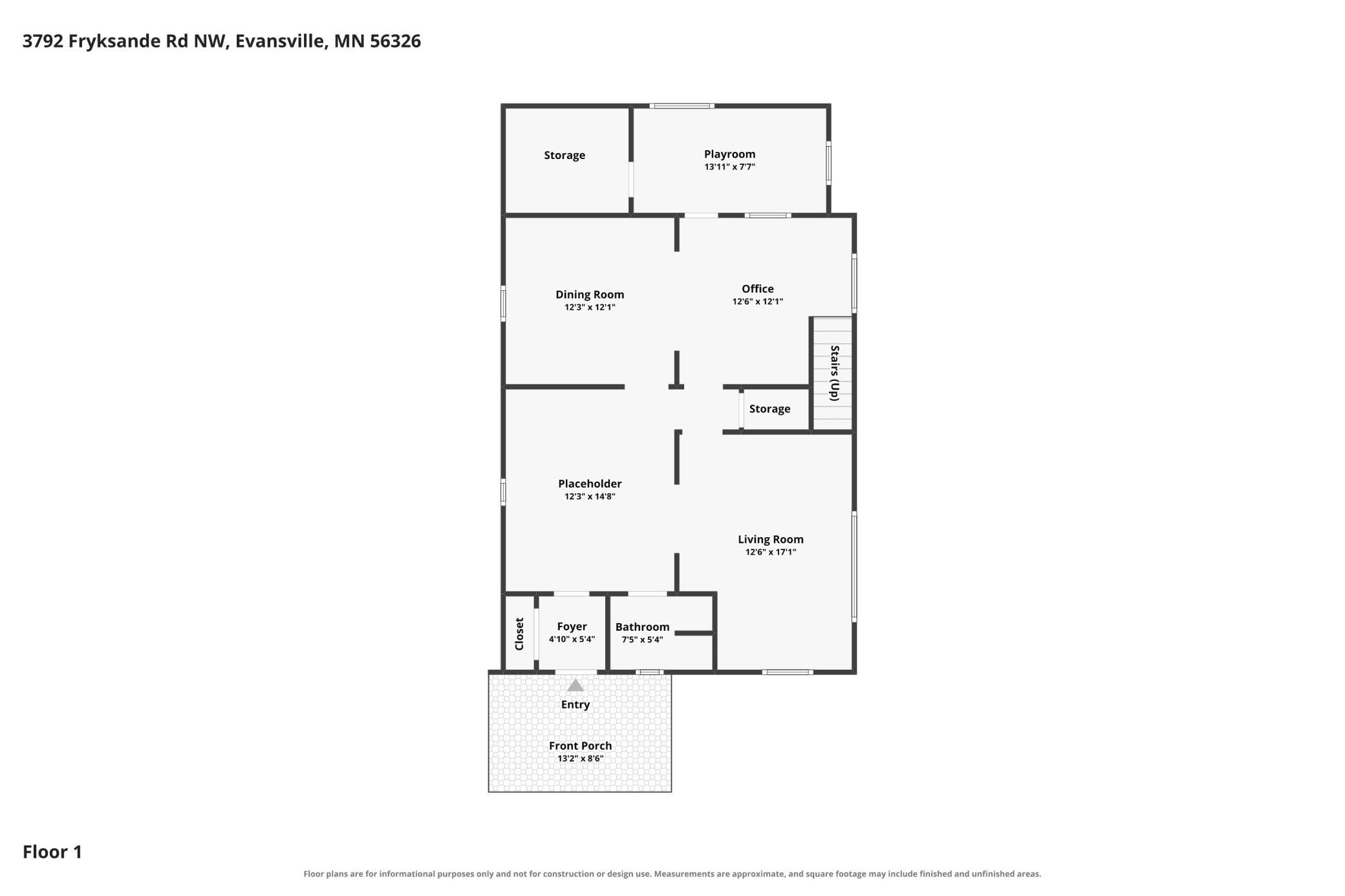 Main level floor plan