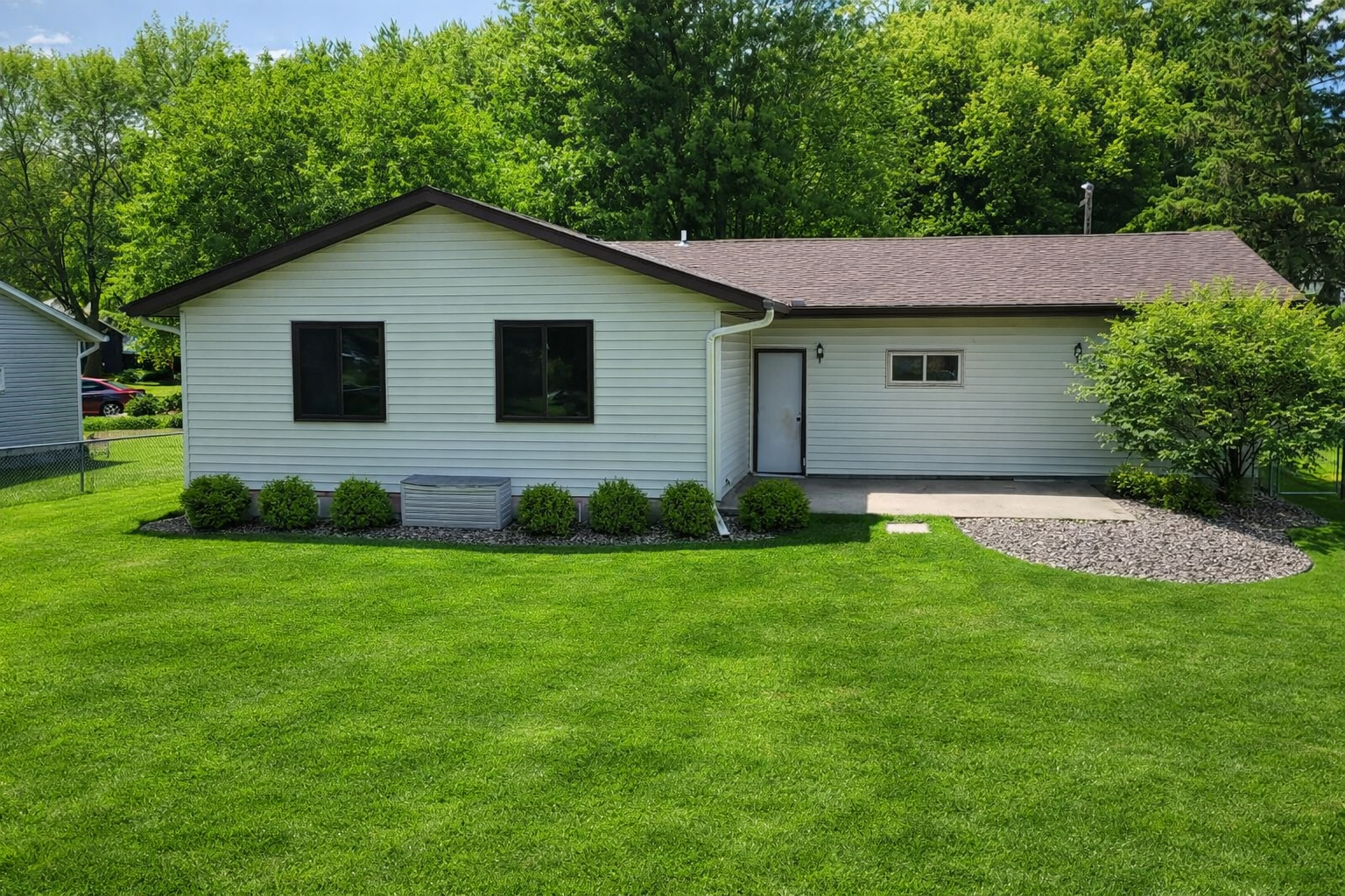 Rear of home