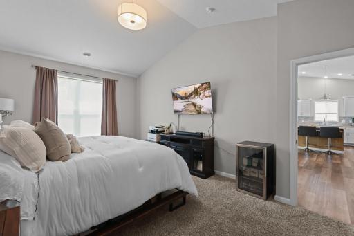 Primary Bedroom with Vaulted Ceilings