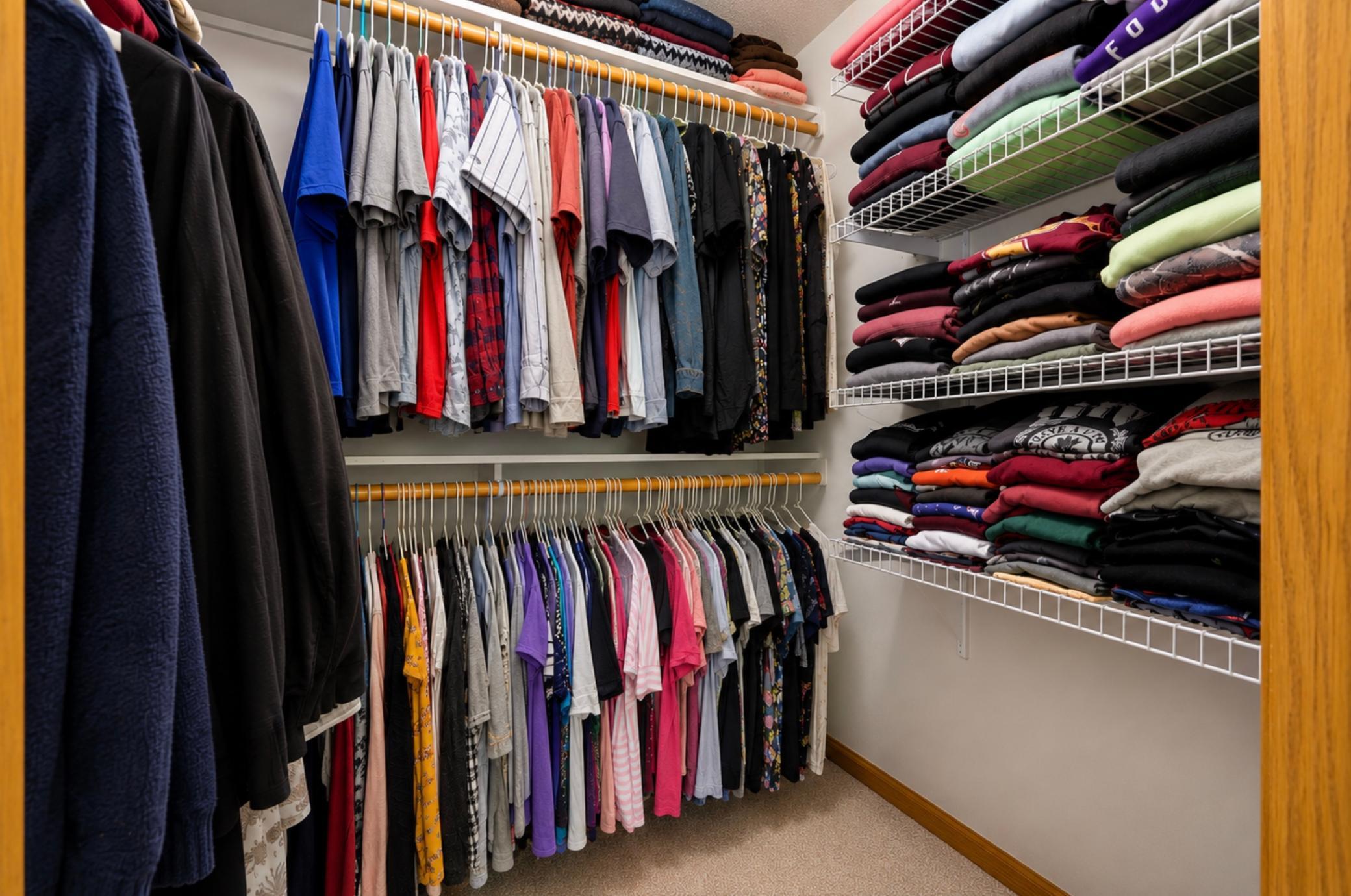 Primary walk in closet