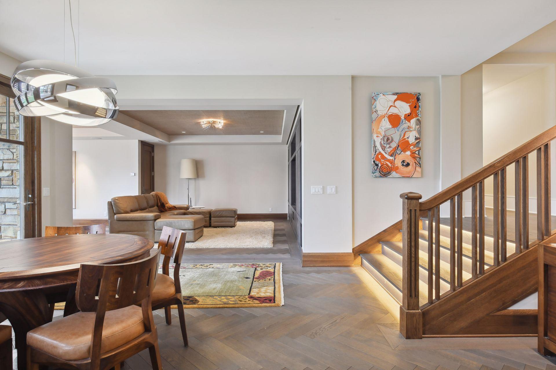 Wonderful gathering areas in the walk-out lower level