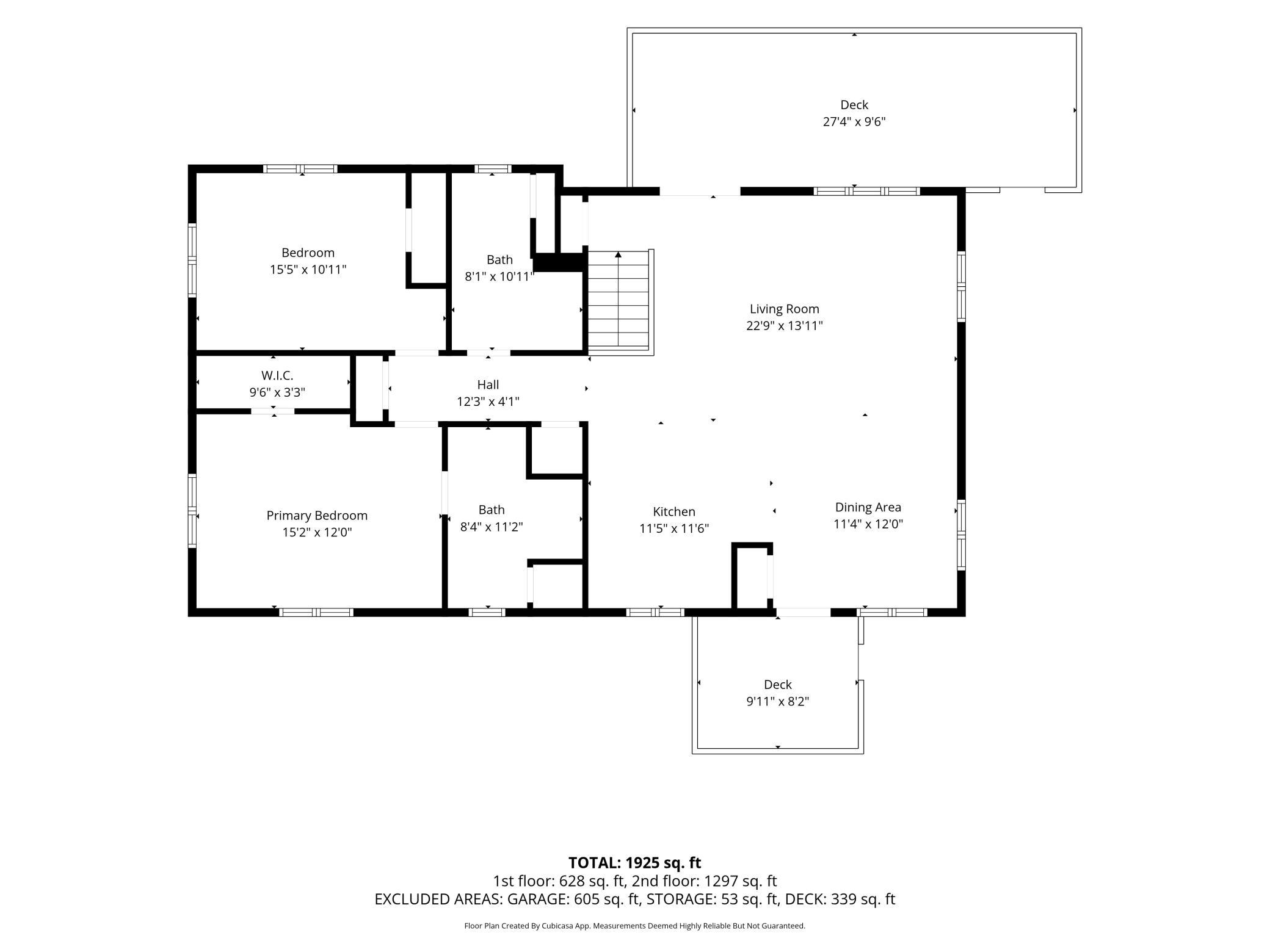 Main level floor plan