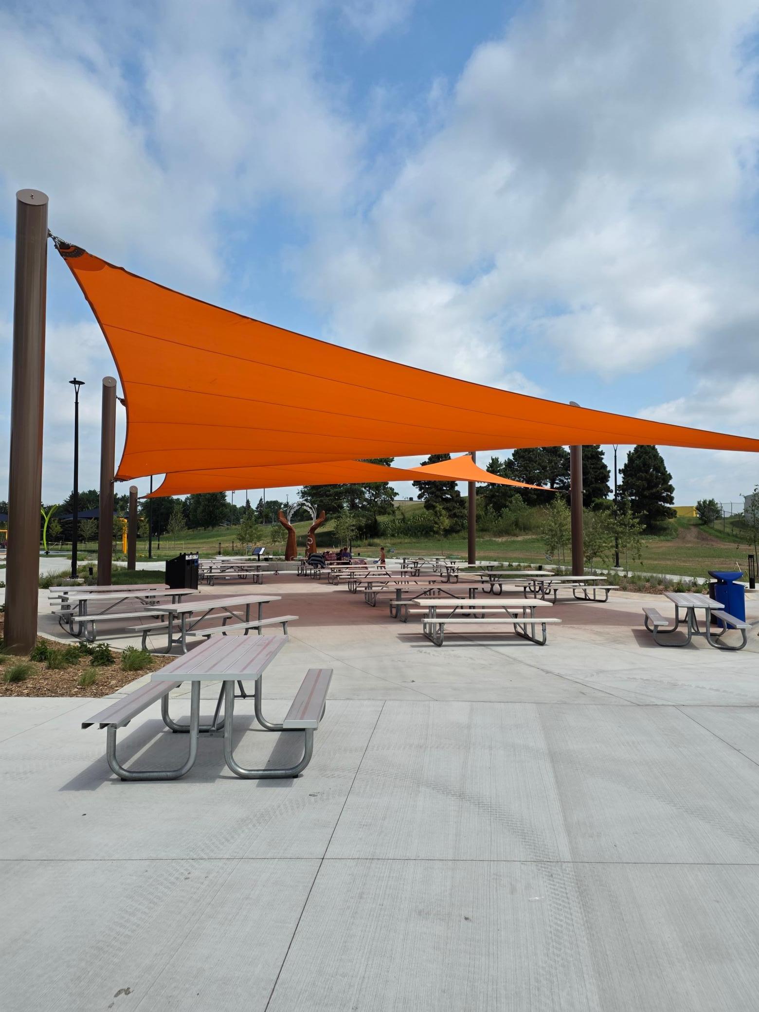 This is another sitting area where you can gather with your family and friends. Wide open spaces, lots of walking and biking trails. Pet friendly in a wonderful way to spend the afternoon