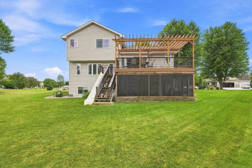 Stair or a slide to access the backyard!