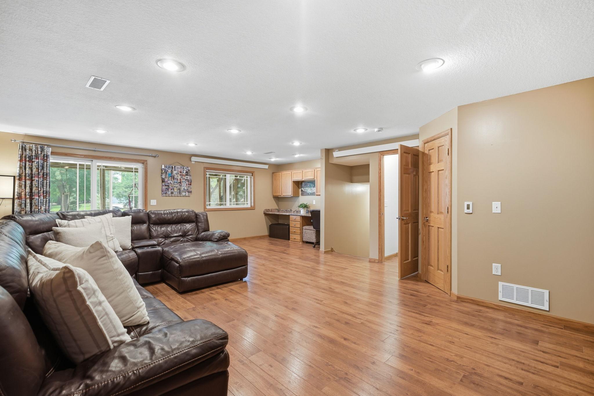 Lower level family room