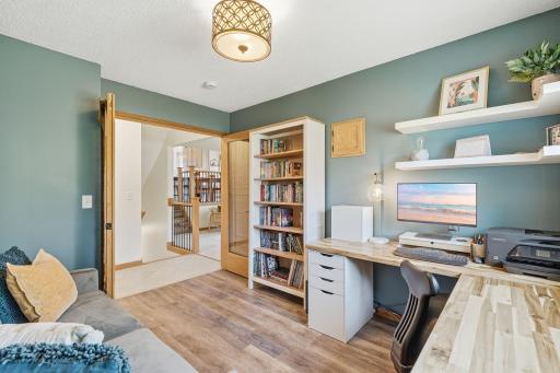 Main floor office/bedroom with large closet