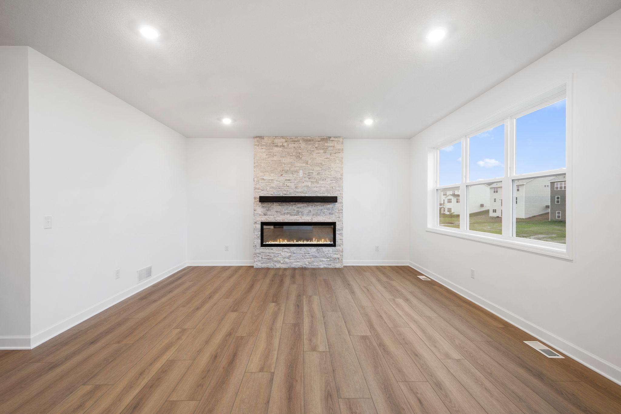 The Great Room is a natural gathering space within the home, perfect for lounging on the couch, watching movies and hanging out with friends.