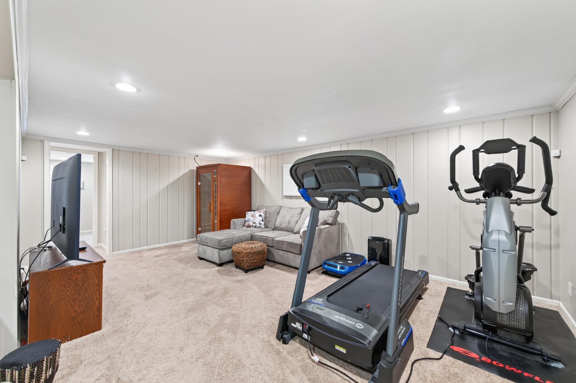 Lower level family room