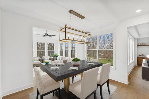 (Photo of an inventory home, actual homes finishes will vary) Another view of the dining room.