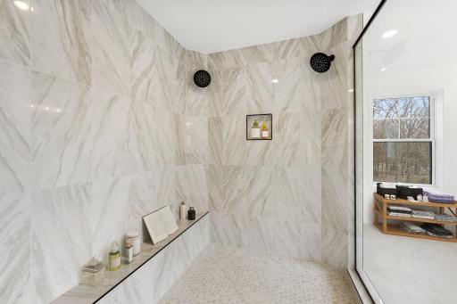 (Photo of an inventory home, actual homes finishes will vary) The primary bath provides an oasis.
