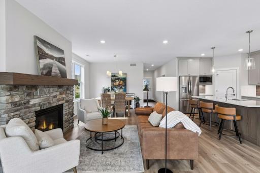 Open concept living for easy entertaining