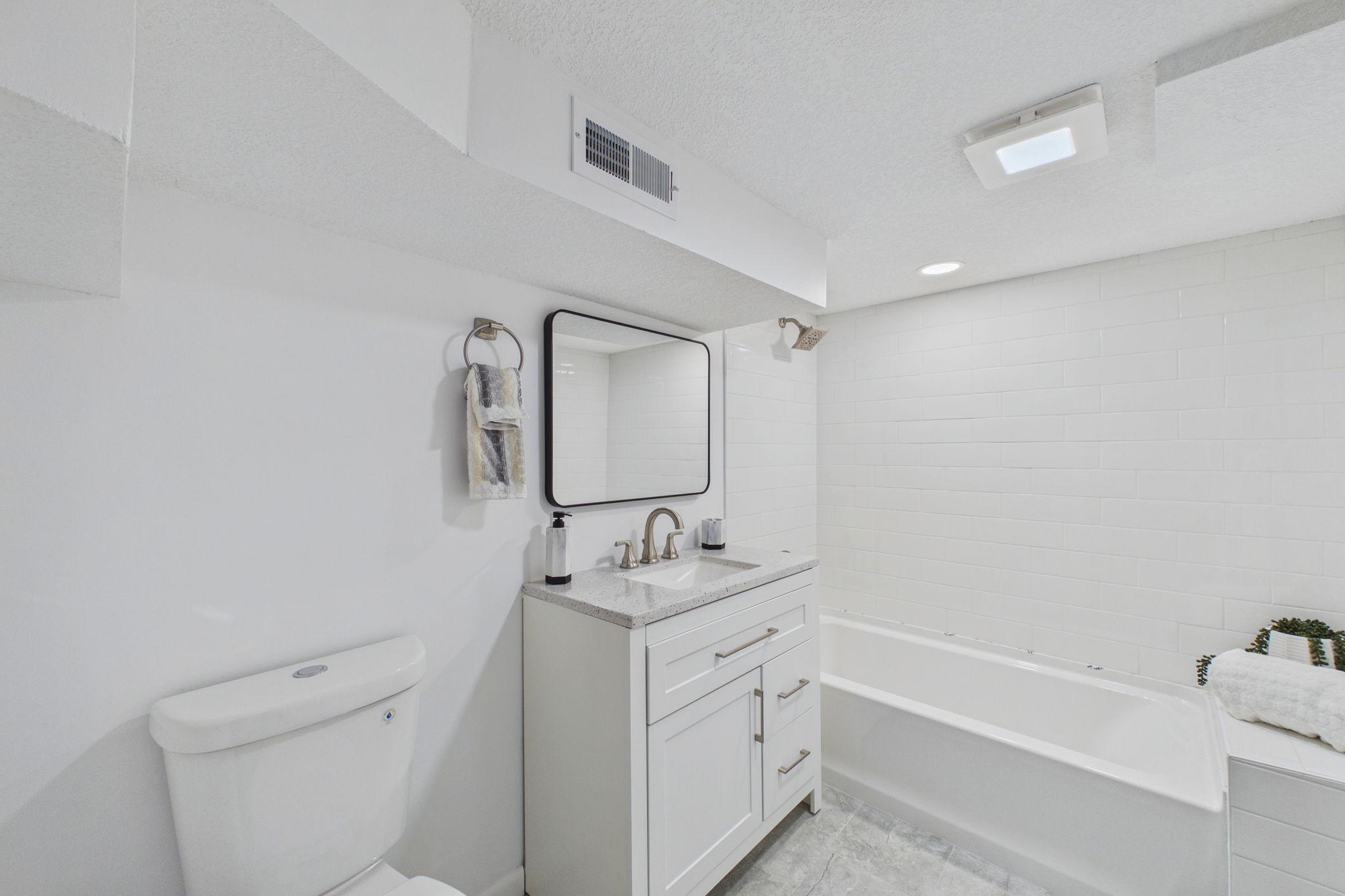 Lower level full bathroom