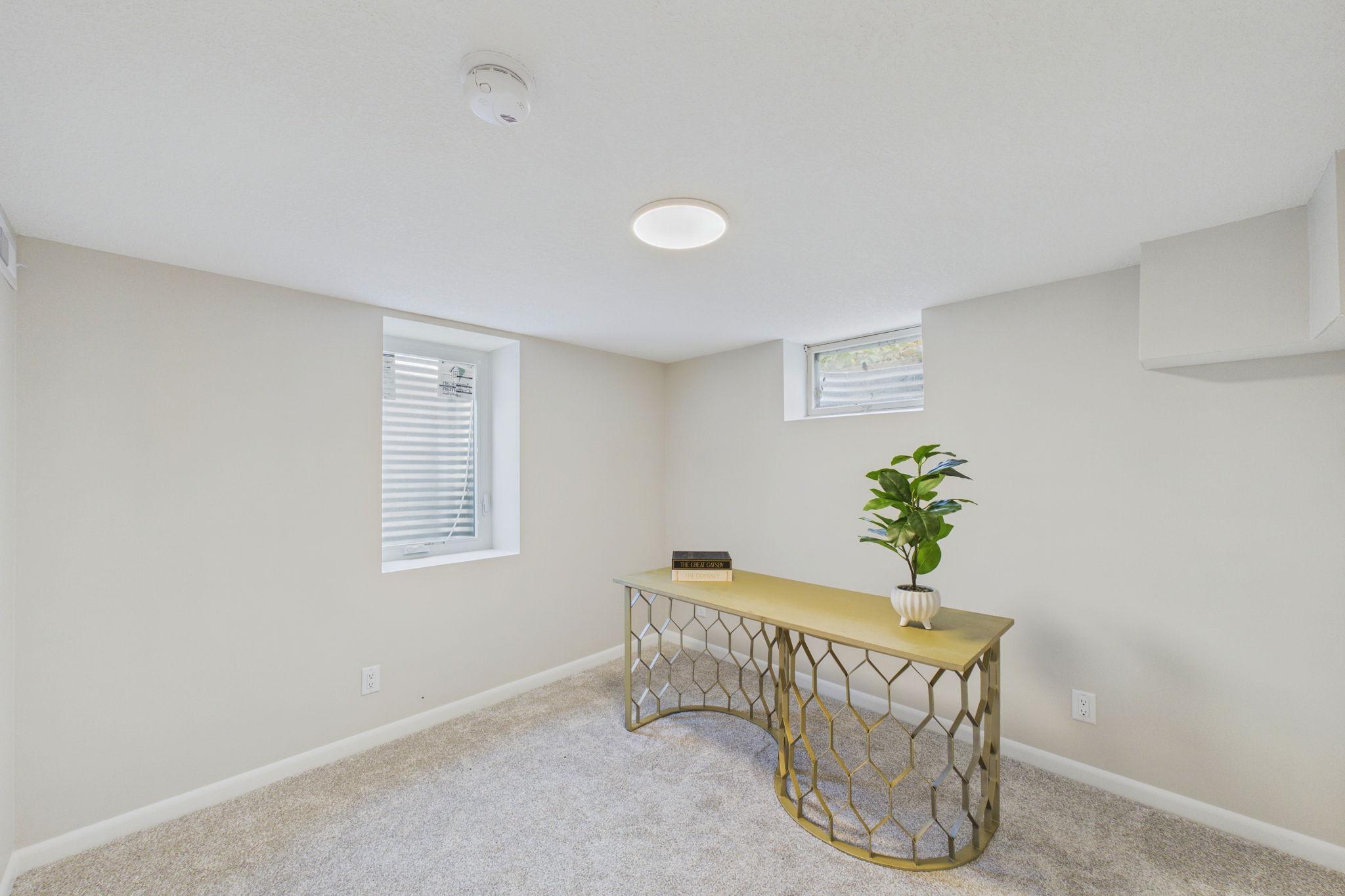 Lower level 4th bedroom or dedicated office.
