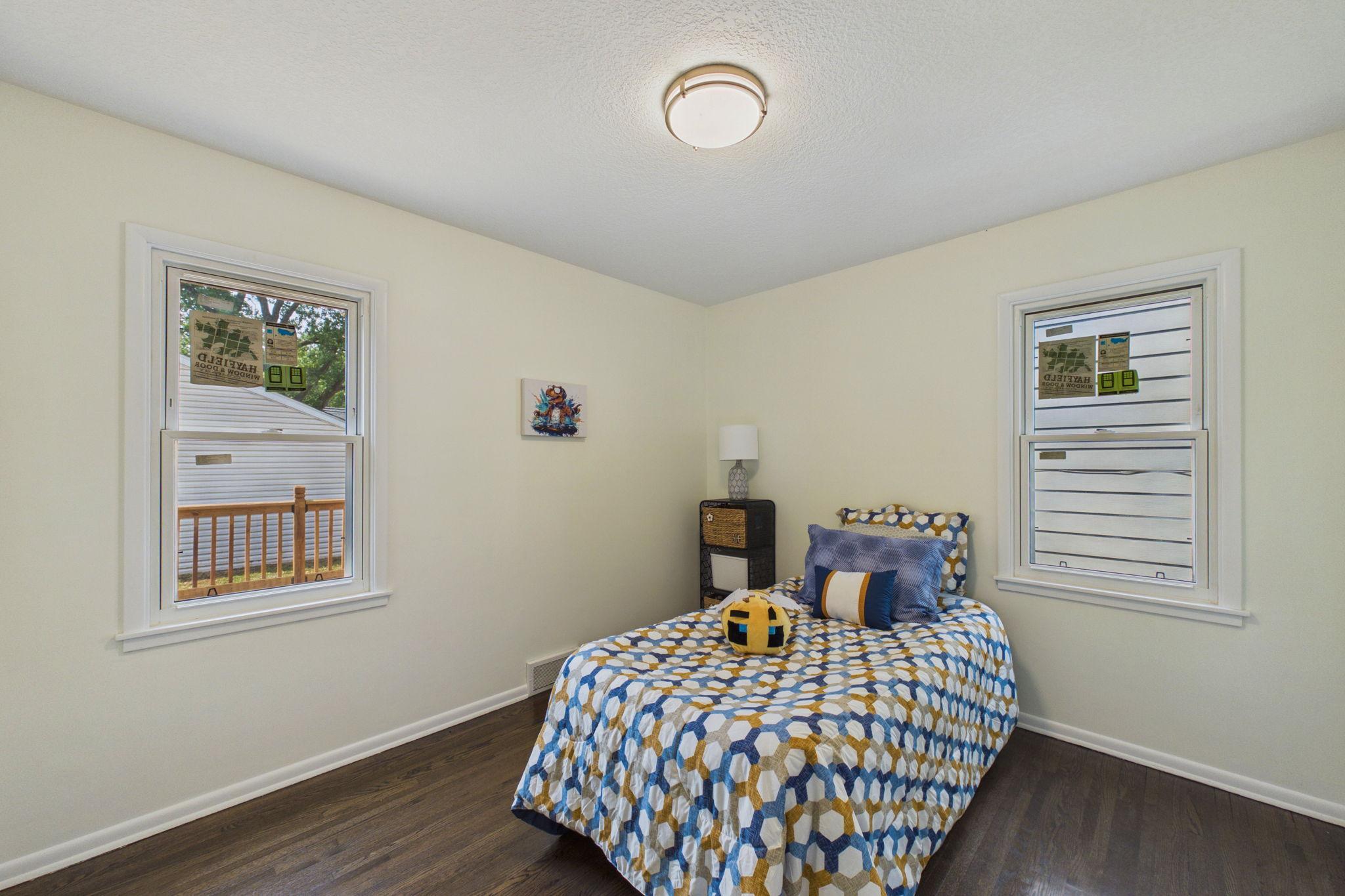 The second of two main floor bedrooms.