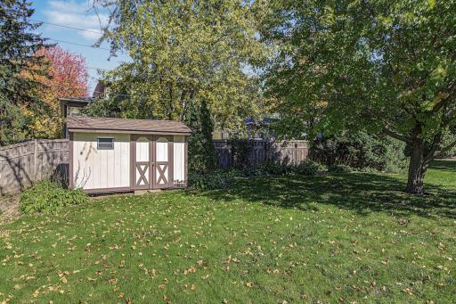 Shed stays with property and provides so much extra storage.