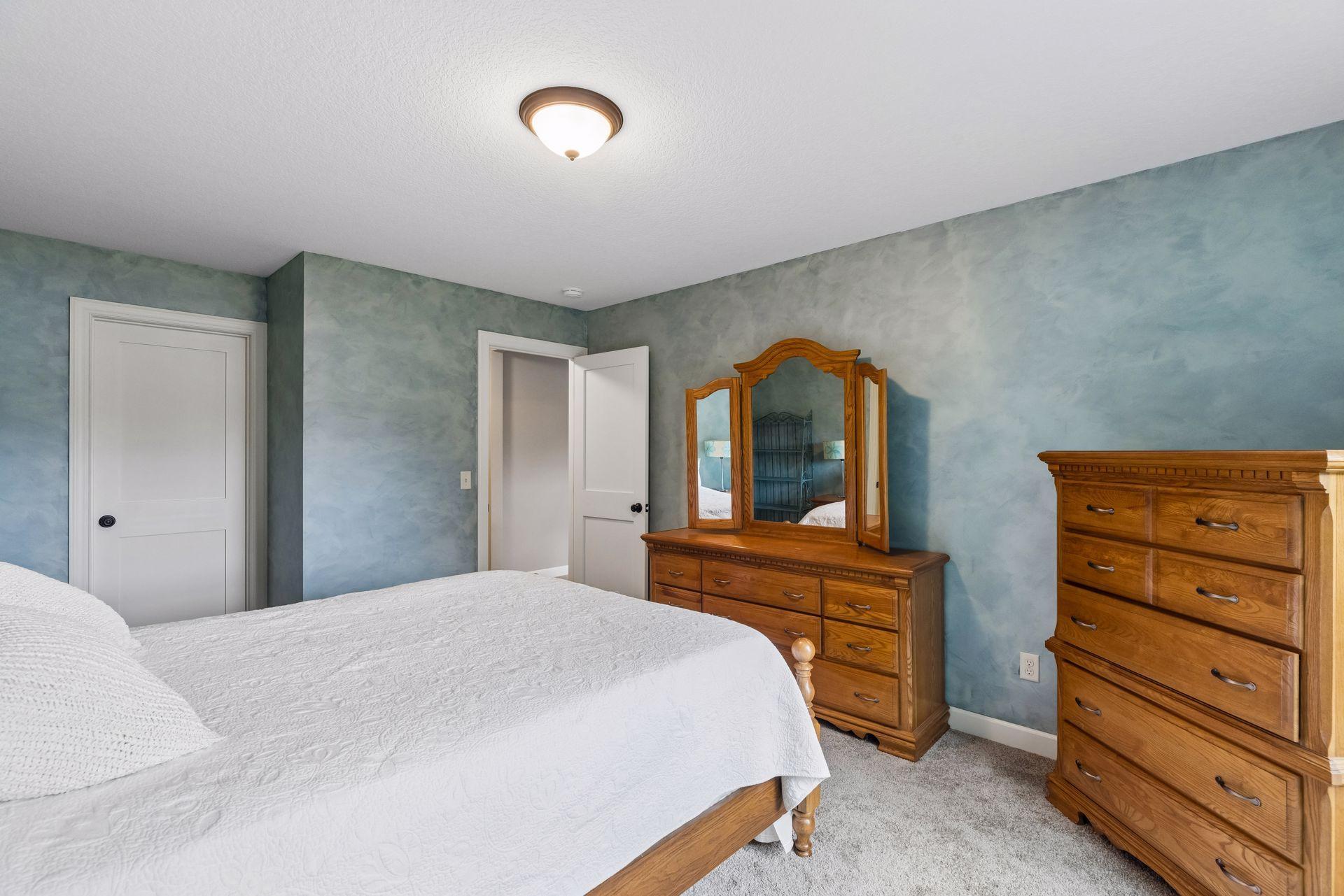 Lower level bedroom 5 with large walk-in closet
