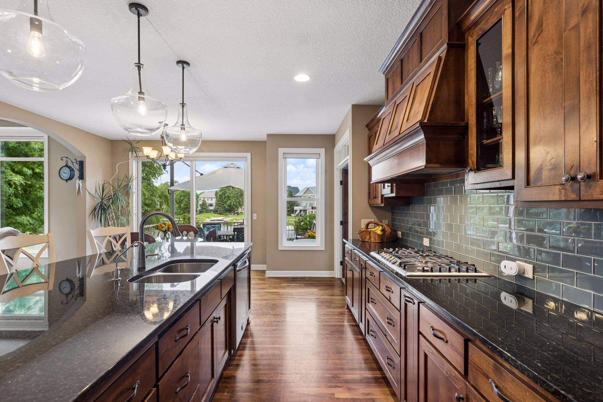 Gas range with direct venting to exterior