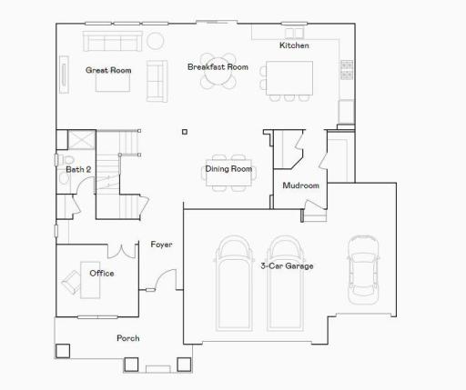 Washburn main level floorplan