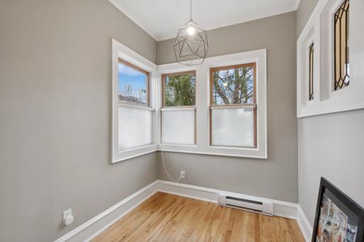 Separate sunroom perfect office space or reading nook.