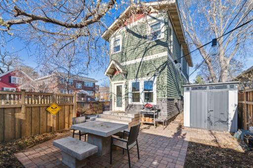 Large, private fully fenced in backyard.