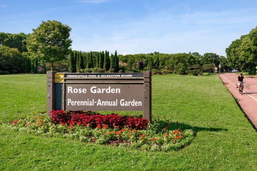 Steps to the Rose Gardens & Lake Harriet