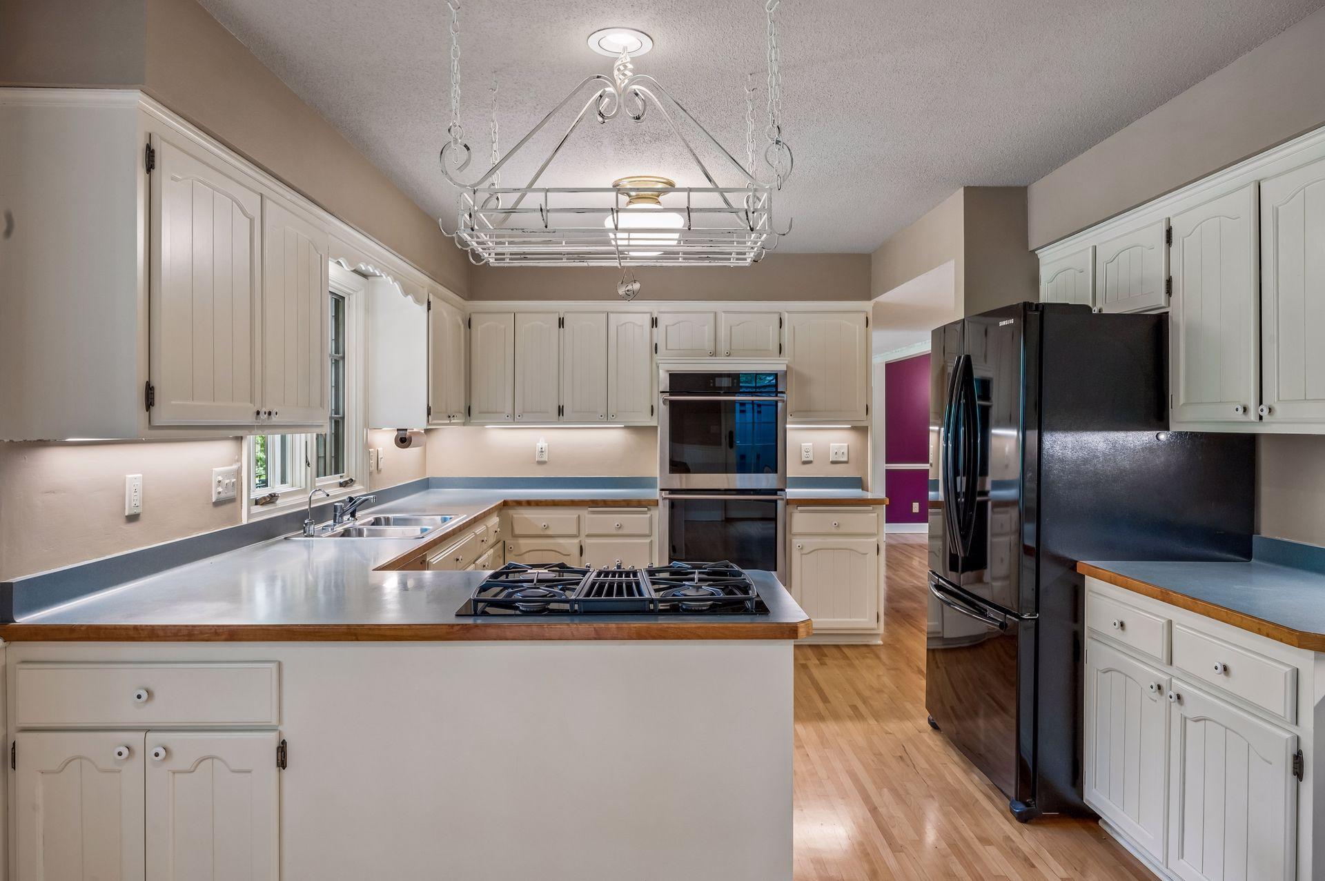 Bright open kitchen