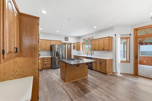 Kitchen with lots of counter space & storage
