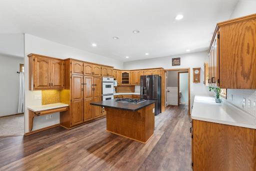 Kitchen with lots of counter space & storage